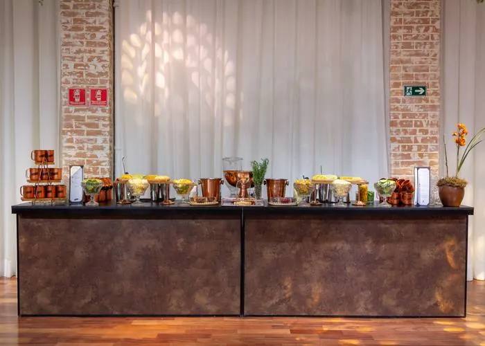 Barra de coctelería para evento social